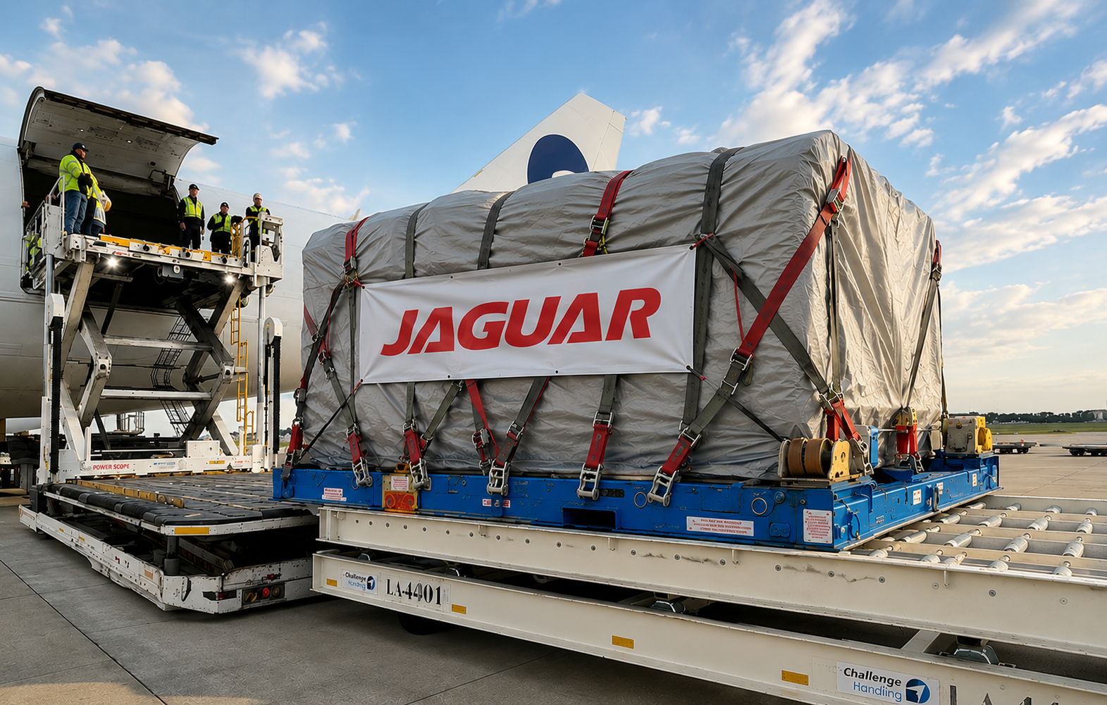 Jaguar airfreight cargo loading